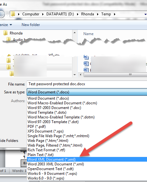 can you password protect a folder for microsoft word 2008 for mac